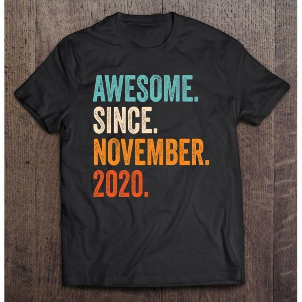Awesome Since November 2020 Birthday Celebration Unisex T-Shirt